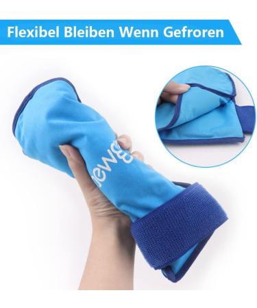 Newgo Cooling Gloves for Chemotherapy - 2 Piece Gel Cold Warm Compress for Wrist Hand & Finger Relief | Ideal for Chemo & Rheumatism - Blue - Buy Online on GoSupps.com