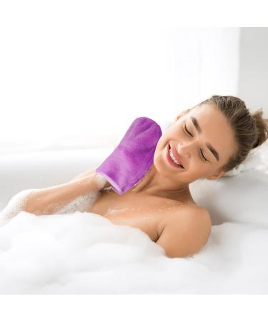 Phogary Microfiber Washing Gloves - 8 Pieces Soft Spa Cloths Reusable Make-Up Remover European Style 15x21 cm 8 Colors - Buy Online on GoSupps.com