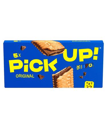 PiCK UP! Original Bar with crispy milk chocolate bar between two crispy biscuits the snack for on the go pack of 5 5 x 28 g