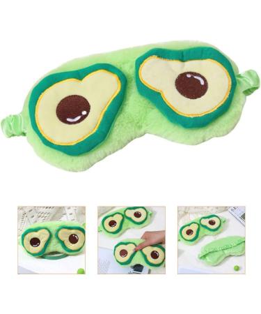 Healifty Cartoon Avocado Sleep Mask with Soft Plush Cover - for Women and Men - Ideal for Travel and Night Sleep - Buy Online on GoSupps.com