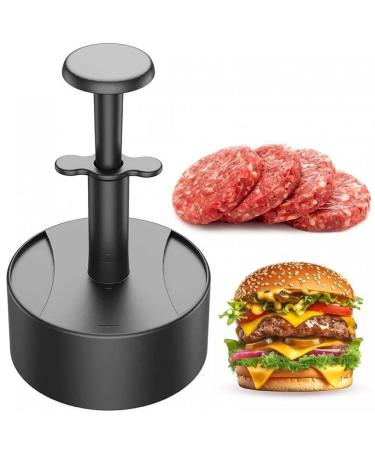 Protable Press Burger Press Patty Maker Maker Mold Perfect for Burgers Patties Cooking BBQ Kitchen Supply Black