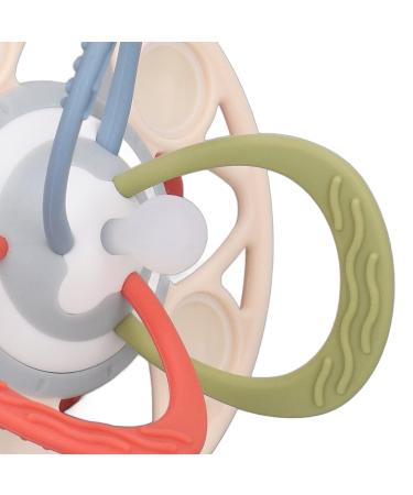 Silicone Baby Teether Toy Set - 4 Pieces Teething Toys with Crisp Sound - Safe, Easy to Clean - Buy Online on GoSupps.com