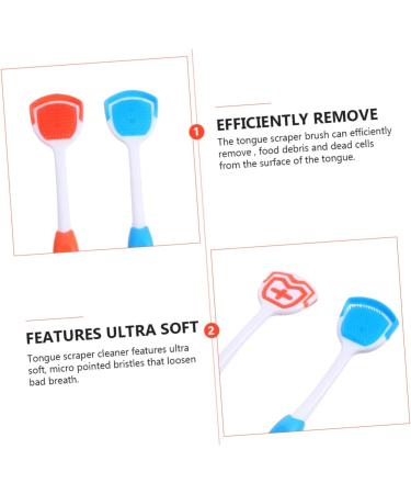 CLISPEED 12pcs Tongue Cleaning Brush - Metal Nanoplastic Scraper Colorful Oral Hygiene Tools (19.5x3x0.6cm) - Ship Worldwide! - Buy Online on GoSupps.com