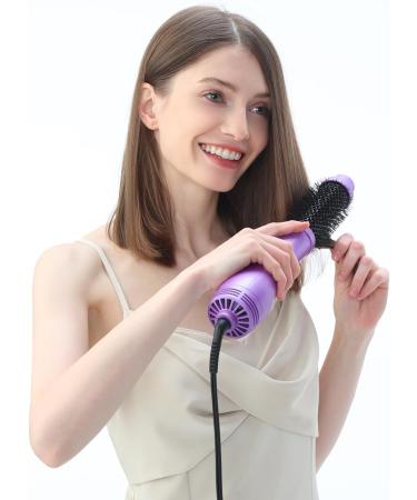 PARWIN PRO BEAUTY One-Step Hair Dryer Brush 4-in-1 Volumizing Hot Air Brush - 1000W Purple - Buy Online on GoSupps.com