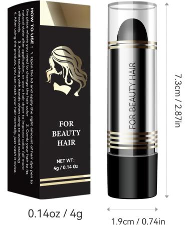 3 Pack Disposable Hair Dye Pens Portable LipstickLike Hair Color Stick Long Lasting Color and Fast Pigmentation Washable and Highly Saturating Covers White Hair at the Temples 02 Dark Brown - Buy Online on GoSupps.com