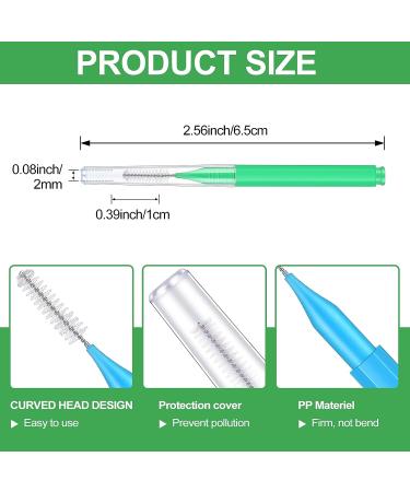80-Piece Multicolored Interdental Braces Brush Set for Oral Hygiene - 8 Colors - Buy Online on GoSupps.com