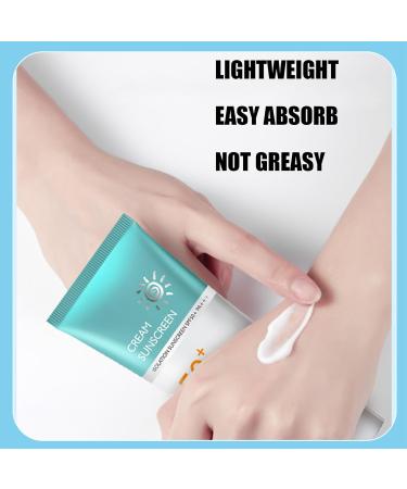 Sunscreen SPF 50 High Protection Sun Cream SPF 50 SPF 50 Face Moisturiser Sunscreen SPF 50 Face & Neck & Body Suncream Factor 50 Light & Non-Greasy Waterproof And Sweatproof - Buy Online on GoSupps.com