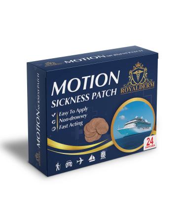 Motion Sickness Patch - Fast and Effective Relief from Nausea and Dizziness During Travel Cruise Discomfort Vertigo Self Help Personal Care 24 Patches