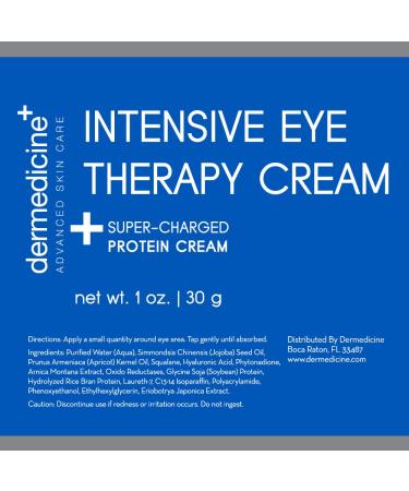Intensive Therapy Eye Cream with Peptides & Jojoba Oil | Reduce Puffiness Dark Circles & Fine Lines | 1 oz (30g) - Shop Internationally - Buy Online on GoSupps.com