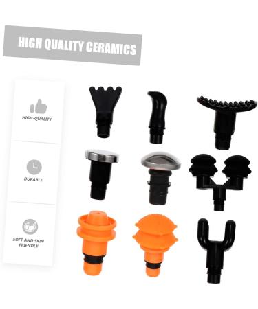 Beaupretty 9Tlg Massage Head Set - Fascia Attachments & Adapter Heads for Muscle Massage Devices | Black Accessories - Buy Online on GoSupps.com