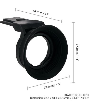 Kiwifotos Silicone Eyecup for Fuji X-S10 X-T200 Mirrorless Camera - Buy Online on GoSupps.com