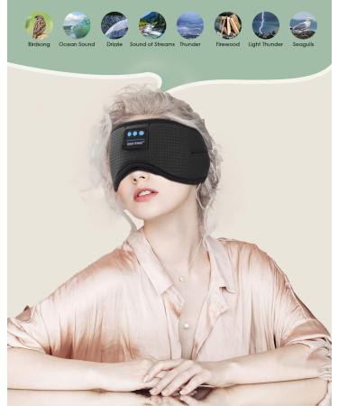 White Noise Sleep Mask with Headphones for Restful Sleep - Men and Women - Buy Online on GoSupps.com