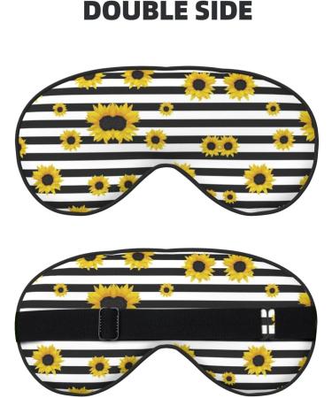 Stylish Sunflowers Sleep Mask - Adjustable Soft & Breathable Blindfold for Travel Meditation & Relaxation | International Shipping - Buy Online on GoSupps.com