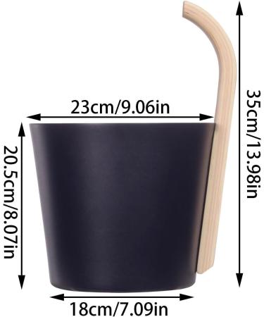Sauna Bucket Ladle 7L Sauna Bucket with Long Wooden Handle Aluminum Sauna Bath Barrel Heat Resistant Sauna Accessories Set Handmade Sauna Bucket Sauna Bath Water Container Dry Sauna Supplies for - Buy Online on GoSupps.com
