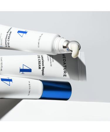 Medature Luxurious Repair Eye Cream 4 with Ceramide 3 Peptides Macadamia Oil & Panthenol Anti-Aging Treats Fine Lines and Wrinkles Sensitive Skin Safe - Buy Online on GoSupps.com