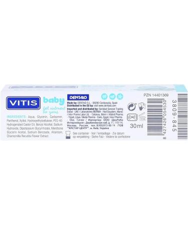 Vitis Baby Gel & Finger Toothbrush - Safe Tooth Gel for Infants | International Shipping - Buy Online on GoSupps.com