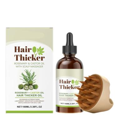 ZYHDFH Rosemary Oil Hair Massage Brush - 100ml - Castor Oil - Body Massage - Nourishes the scalp - Improves blood circulation
