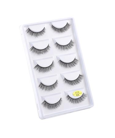 UAMOU Mink Eyelashes 10/50/100 Boxes Wispy 3D Mink Lashes Makeup Natural Long Volume False Eyelashes Bulk Faux Cils Custom Cheerfully (Color : 5 Pairs X09 Size : 50 Boxes)