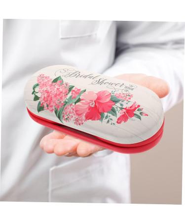 Homsfou 2-in-1 Double-Lodged Glasses Case | Red Leather PU Cover for Reading Glasses & Contact Lenses - Perfect Travel Accessory - Buy Online on GoSupps.com