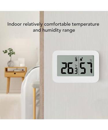 Buy Thermometer Hygrometer with LCD Display | Real-Time Temperature & Humidity Monitor | -9.9 to 60 Range | Mini Measuring Device for Home & Office - Buy Online on GoSupps.com