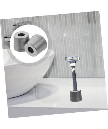 Angoily Universal Razor Rack & Shaving Brush Holder - Premium Aluminum Double Shaver Stand for Men - Ideal for Home & Shower - Buy Online on GoSupps.com