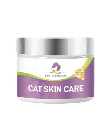 Natural Cat Skin Care 4oz Gentle Effective Organic Cream. Relief from Dryness Itching Rashes Kitty Acne Cracked Pads Dry Nose and More 4 Ounce