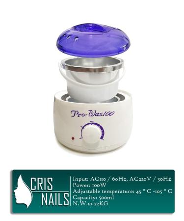 Crisnails Prowax 100 Wax Warmer Heater for Hair Removal - 500ml | Best International Shipping - Buy Online on GoSupps.com