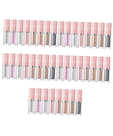 TOVINANNA 40 Pcs Eye Shadow Eye Makeup Accessories Metallic Miss Flash Liquid Eyeshadow Lying Silkworm Pen