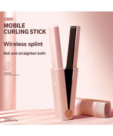 Cordless Hair Straightener - Even Heating Ceramic Plates - Fast USB Rechargeable - Compact Design for Women - Ideal for Home & Salon Styling - Buy Online on GoSupps.com