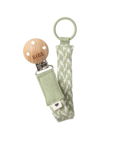 BIBS Paci Braid. Pacifier String. Organic Cotton. Danish Design OneSize (0-36 Months) Sage/Ivory Sage / Ivory