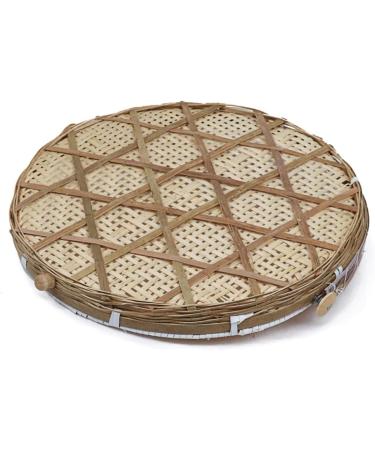 Hand Woven Wooden Serving Food Tent | Round Basket with Mesh Cover for Home Kitchen Storage - International Shipping - Buy Online on GoSupps.com