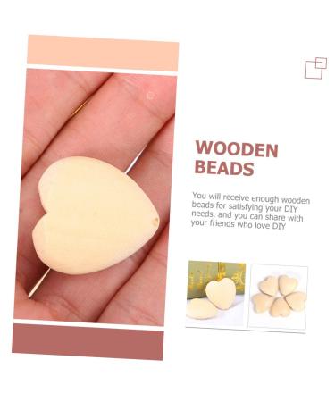 Coolhiya 50pcs Peach Heart DIY Garland - Valentine s Day Big Pearl & Wooden Hearts for Crafting - Buy Online on GoSupps.com