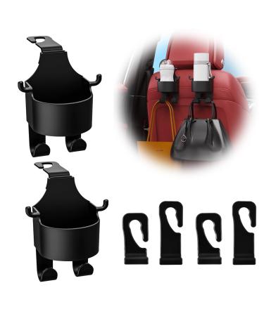 Hooks for car backrests 2 pieces of car headrests 2 in 1 car storage hook beverage owners.