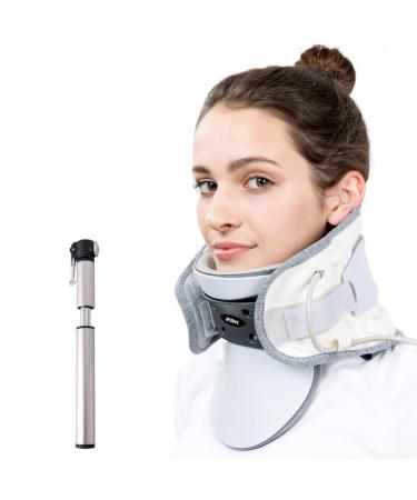 Cervical neck traction device naked adjustable inflatable cervical neck traction device reduces pain nude tendon suitable for home office electrical inflatable model