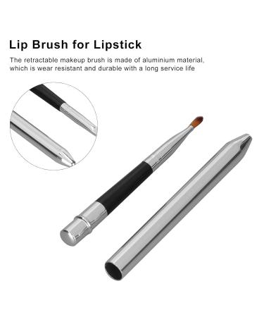 Brrnoo Lip Brush Set - 2pcs Retractable Lip Makeup Brushes for Contouring & Application | Cruelty-Free Vegan Portable Lipstick Tools - Buy Online on GoSupps.com
