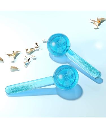 RejuvePixel Ice Globes with Glitter | 2PCS Frozen Cryo Roller for Facial Massage | Tighten Skin, Anti Aging, Reduce Puffiness & Wrinkles | Includes Holder - Buy Online on GoSupps.com