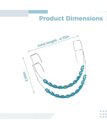 2 Pcs Colorful Fake Braces: Temporary Smile Tooth Decoration - Buy Online on GoSupps.com