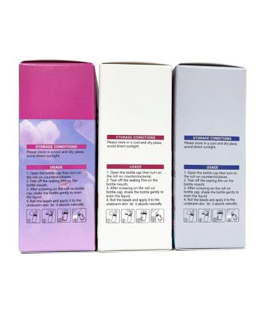 Beauty Host Deodorant Roller Set of 3 Floral World Ocean Wind Sweet Kiss Scents - Buy Online on GoSupps.com