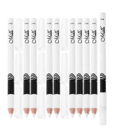 SOESFOUFU 40 Pcs Wooden Pole White Eye Liner White White Colored Pencils Eyeshadow Pencil