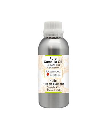 Greenwood Essential Pure Camellia Oil (Camelia kissi) Pure Therapeutic Grade Cold Pressed 300ml (10 oz)