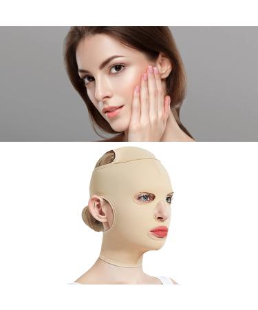 V Line Cheek Chin Slimming Belt Facial Massage Shaper Reusable Breathable Full Face Strap for Facial Shaping Skin Lifting (XL)
