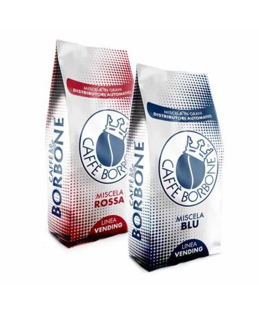 CAFFÈ BORBONE Coffee beans blend RED and BLUE 500 gr x 2