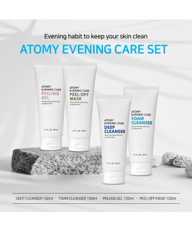 ATOMY Evening Care 4 Set: Deep Cleanser Foam Cleanser Peeling Gel & Peel-Off Mask - International Shipping Available - Buy Online on GoSupps.com