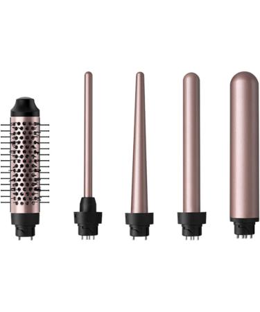 5 in 1 Curling Wand Set - Intelligent Interchangeable Design 4 Temperature Levels LCD Display Multifunctional Curly Hair Iron for All Hair Textures | Ceramic Coating - Buy Online on GoSupps.com
