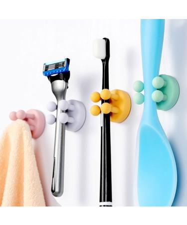 Shop Cabilock 12 PTH Razor Hooks - Self-Adhesive Shower Utensils & Toothbrush Holders for Dorm & Office - Buy Online on GoSupps.com
