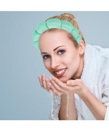 Buy Women s Soft Sponge Spa Hairband - Green Makeup Headband for Skincare & Face Washing - Buy Online on GoSupps.com