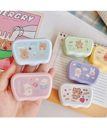 Qingsi Bear Green Contact Lens Box - Cute & Stylish Storage Solution for Lenses - International Shipping Available - Buy Online on GoSupps.com