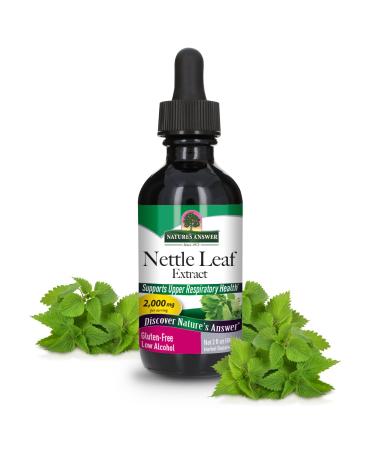Nature's Answer Nettle Leaf with Organic Alcohol 2-Fluid Ounces | Herbal Supplement | Promotes Immune Heath | Non-GMO Kosher Gluten-Free