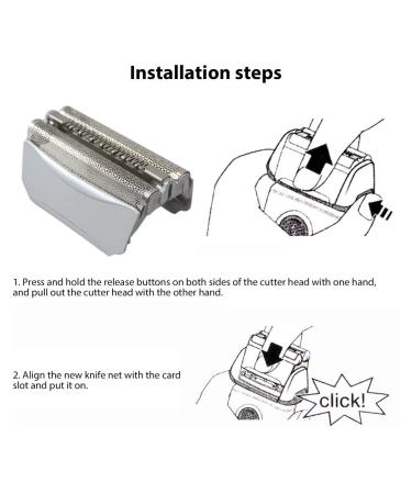 2024 Upgraded 51S Silver Foil Head for Braun WaterFlex 8970 8975 8985 8986 8987 8990 8991 8995 8595 - International Shipping Available - Buy Online on GoSupps.com