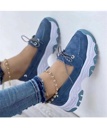Women's Orthopedic Walking Shoes Women Casual Walking Sneaker Orthopedic Arch Diabetes Support Swezida Shoes for Women (Blue 8.5) Blue 8.5